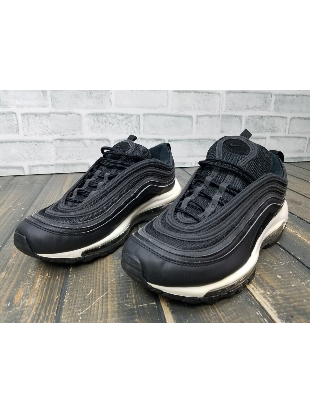 Nike Air Max 97 'Black White' Athletic Sneakers Women's Size 9 Shoes 921733-006